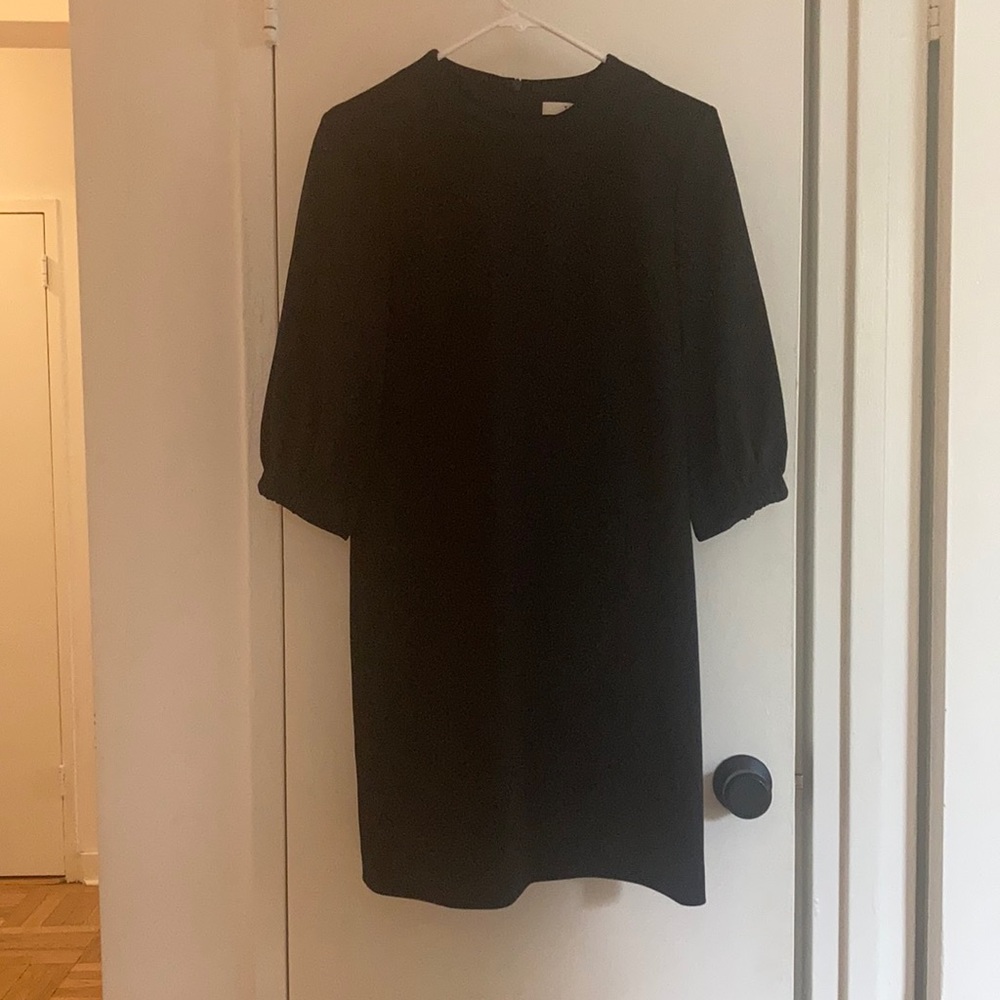 Tibi Crewneck Lace-up Back A-line Crepe Dress Sz 6